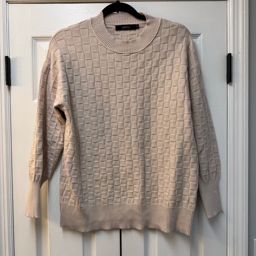 Checkered sweater